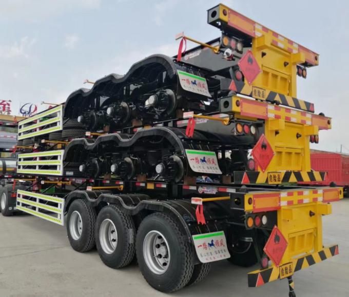 Heavy-Duty Container Chassis Semi-Trailer Truck – Optimal Strength and Stability for Global Shipping