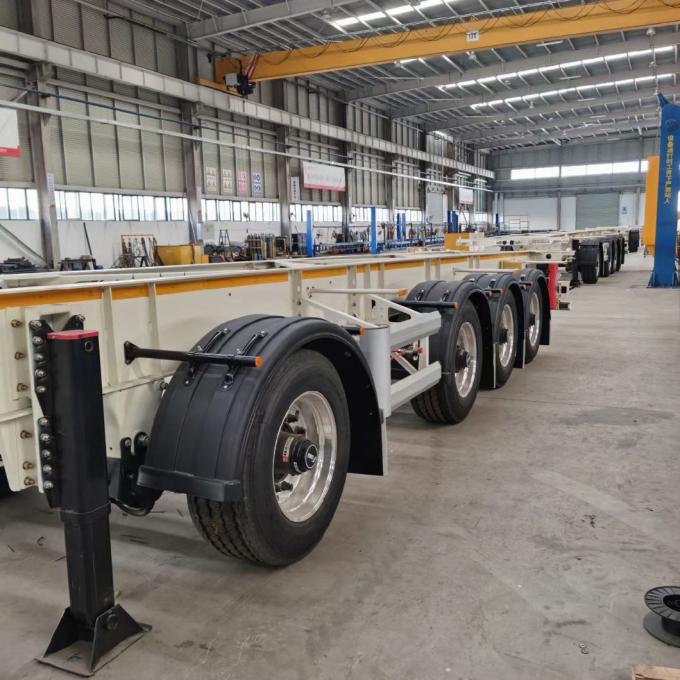 Heavy-Duty Container Chassis Semi-Trailer Truck – Optimal Strength and Stability for Global Shipping